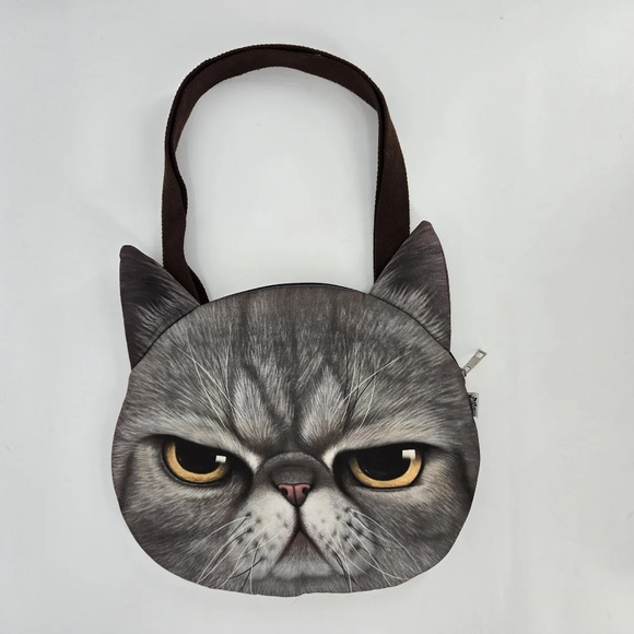 WO 2 X dolls Grumpy Cat Kitty Bag - Picture 1 of 7